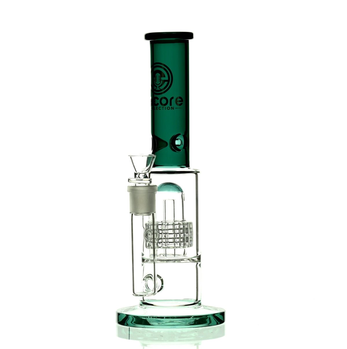 ENCORE 12" METRIX SHOWERHEAD PERC DARK GREEN - Smoke Spot Smoke Shop