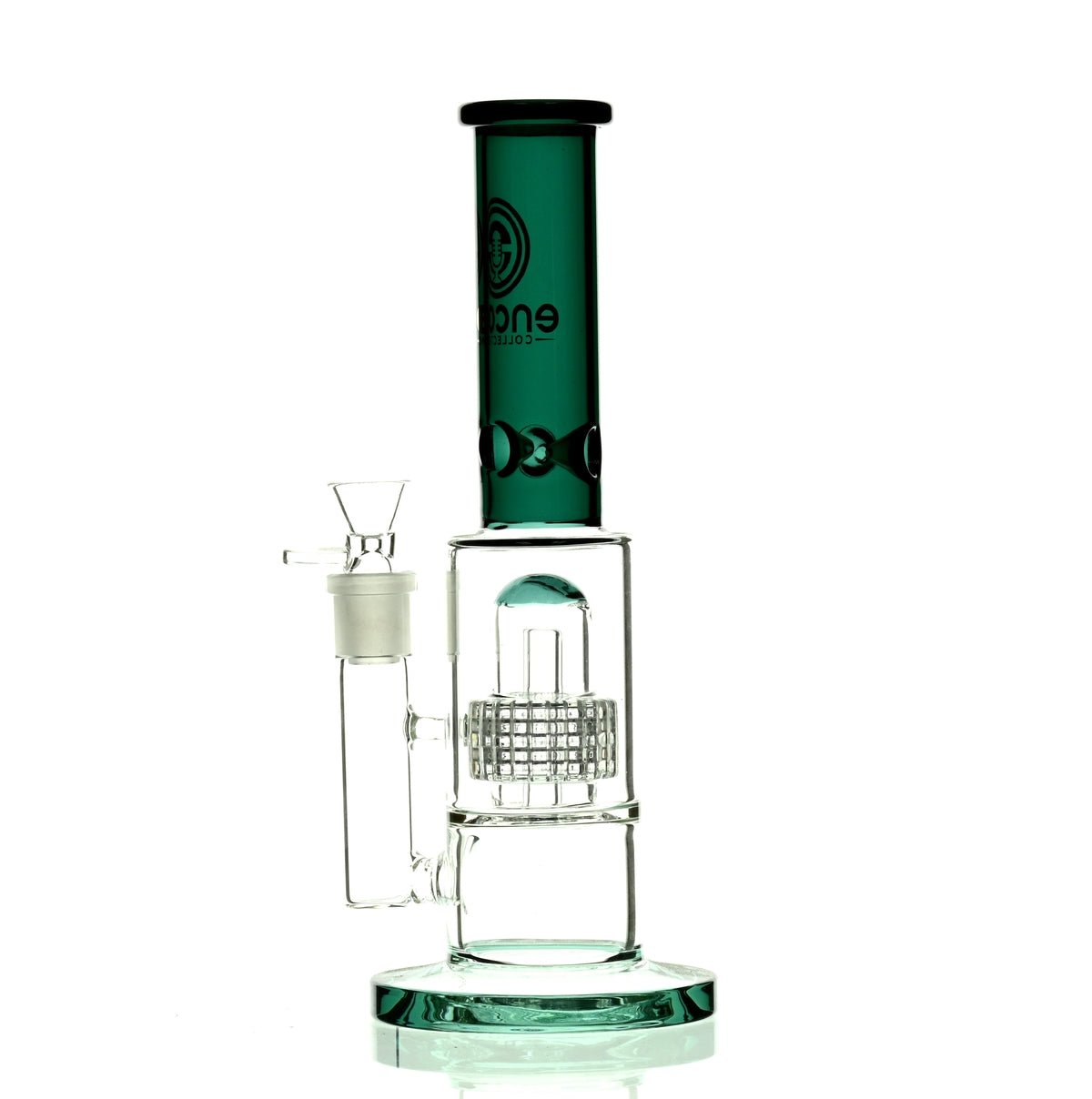 ENCORE 12" METRIX SHOWERHEAD PERC DARK GREEN - Smoke Spot Smoke Shop