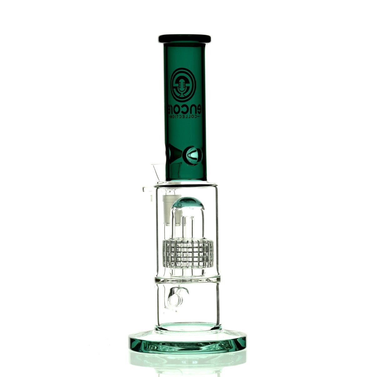 ENCORE 12" METRIX SHOWERHEAD PERC DARK GREEN - Smoke Spot Smoke Shop