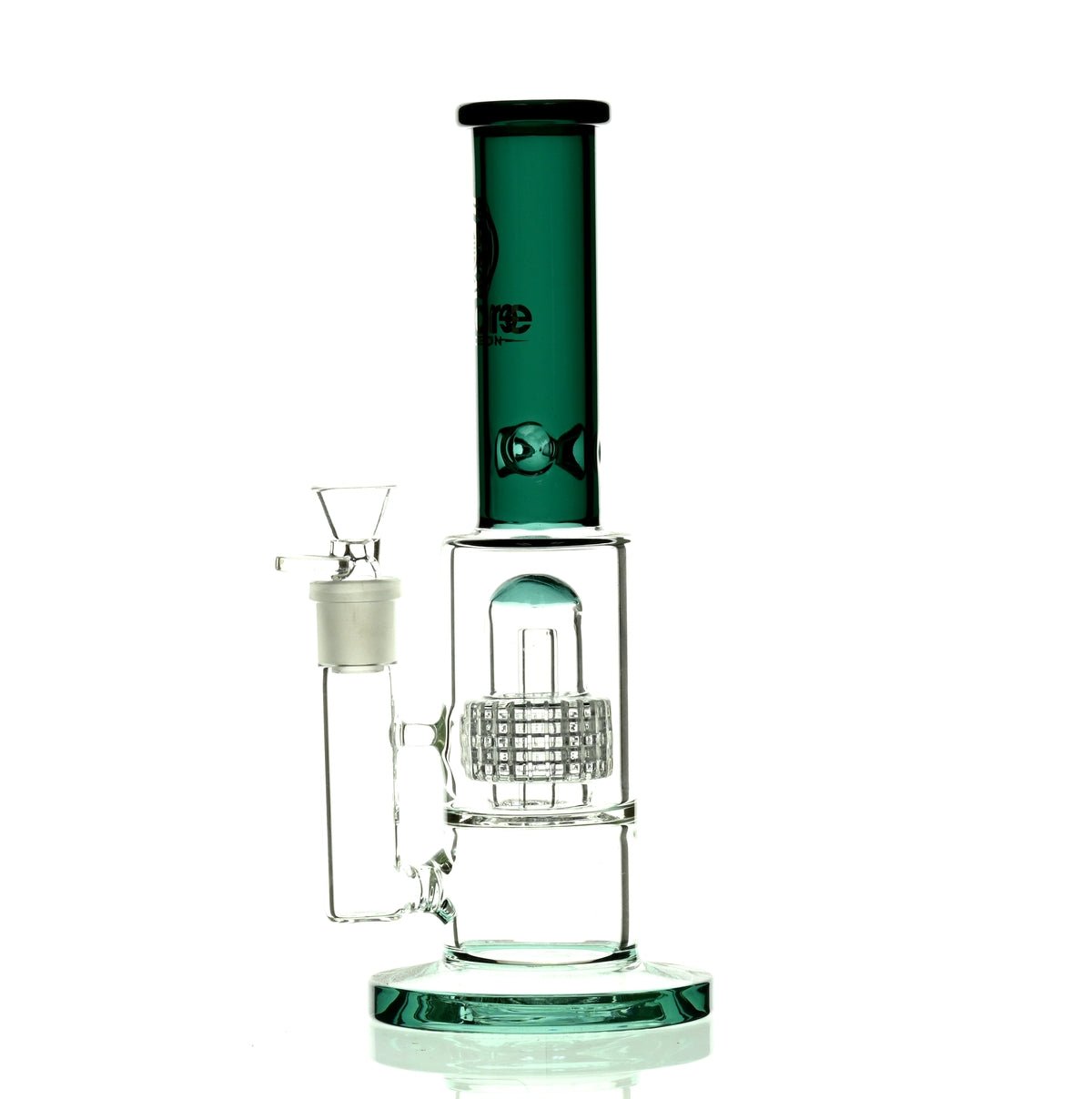 ENCORE 12" METRIX SHOWERHEAD PERC DARK GREEN - Smoke Spot Smoke Shop