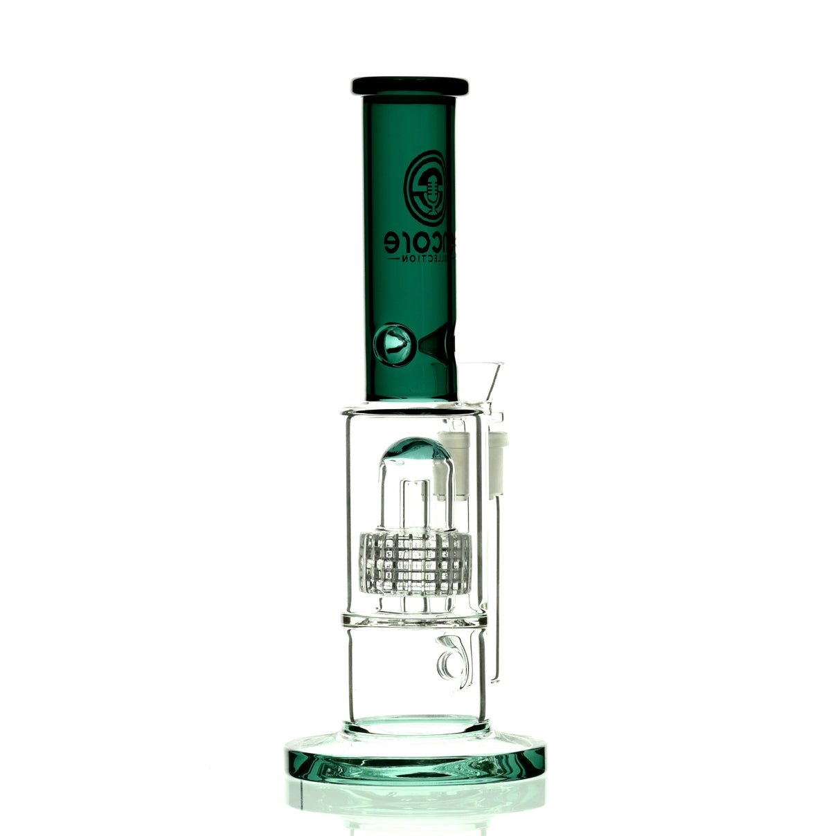 ENCORE 12" METRIX SHOWERHEAD PERC DARK GREEN - Smoke Spot Smoke Shop