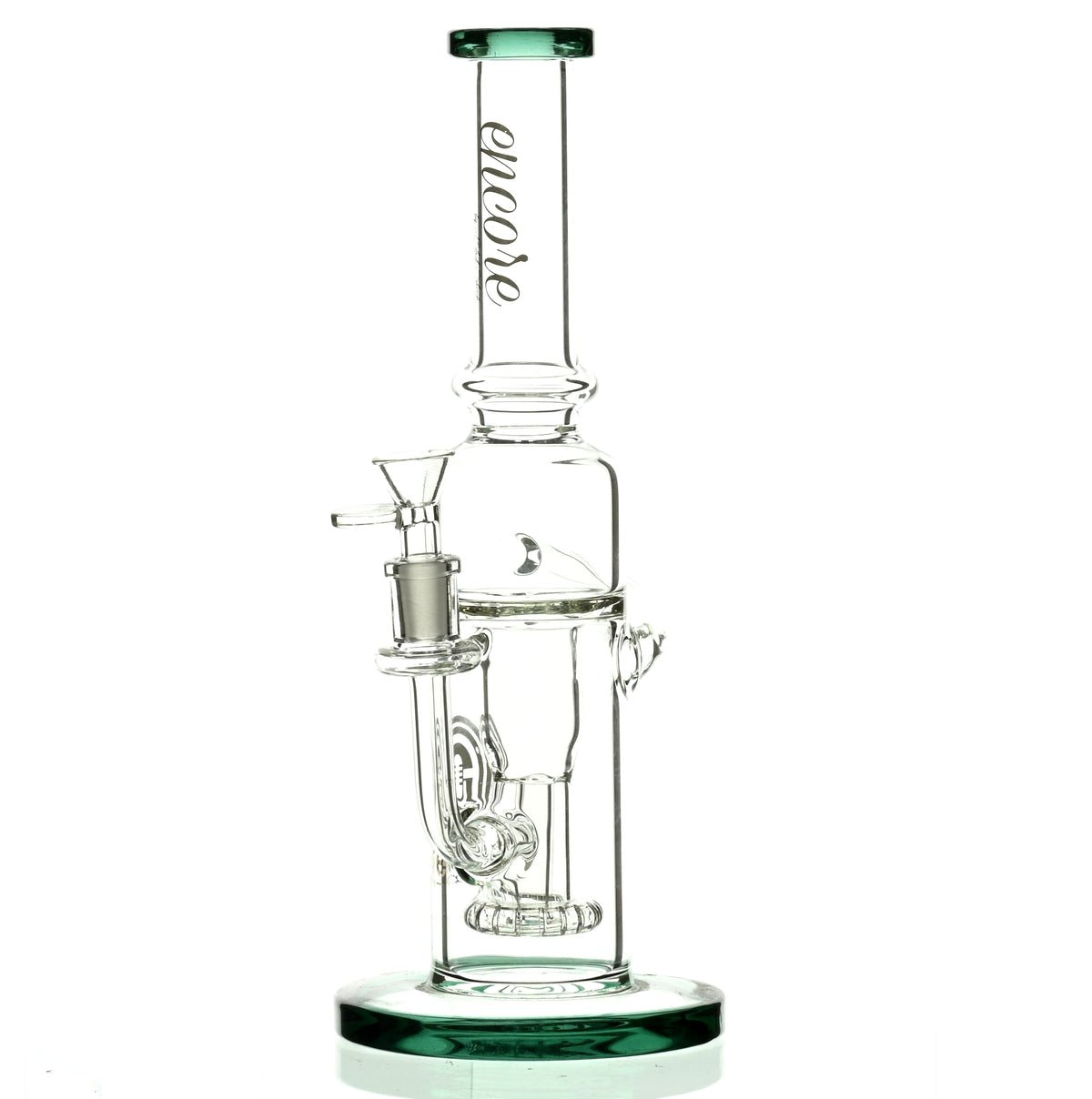 ENCORE 12" RECYCLER W/SHOWERHEAD PERC GREEN - Smoke Spot Smoke Shop
