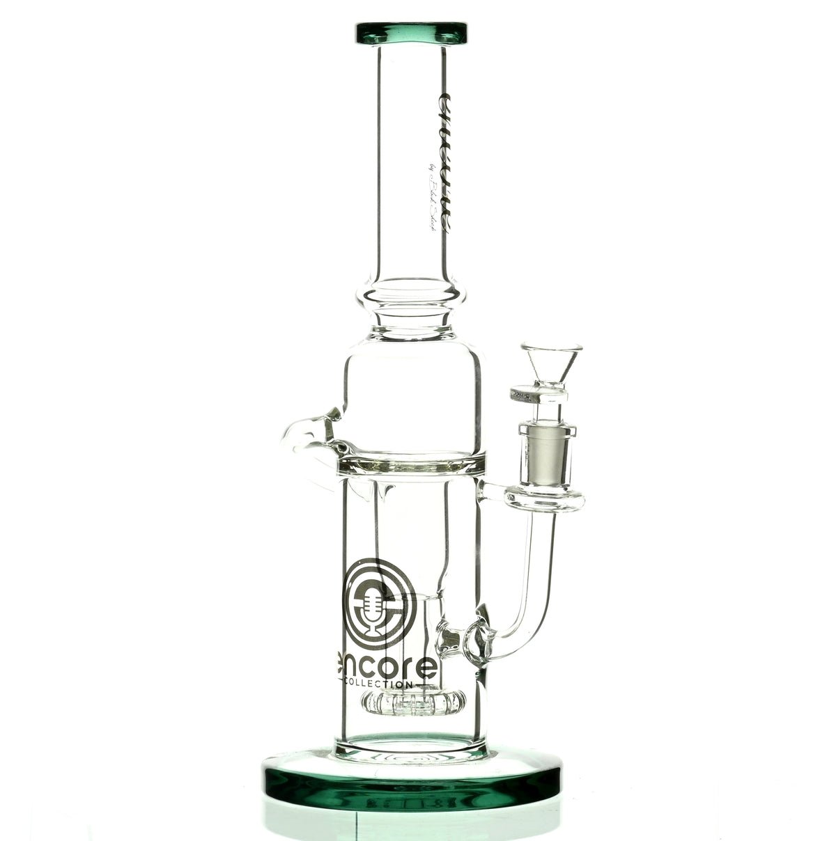 ENCORE 12" RECYCLER W/SHOWERHEAD PERC GREEN - Smoke Spot Smoke Shop