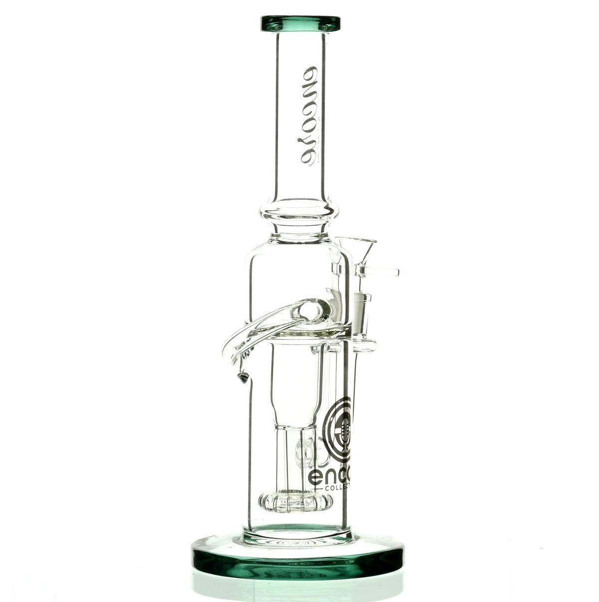 ENCORE 12" RECYCLER W/SHOWERHEAD PERC GREEN - Smoke Spot Smoke Shop