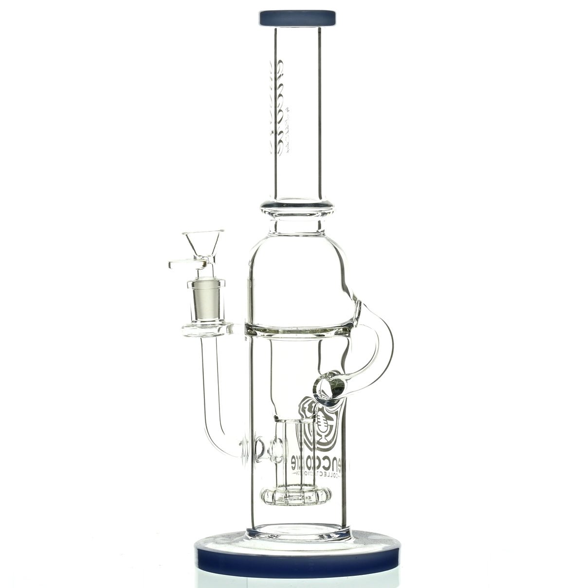 ENCORE 12" RECYCLER W/SHOWERHEAD PERC MILKY BLUE - Smoke Spot Smoke Shop