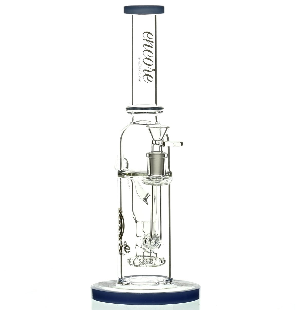 ENCORE 12" RECYCLER W/SHOWERHEAD PERC MILKY BLUE - Smoke Spot Smoke Shop