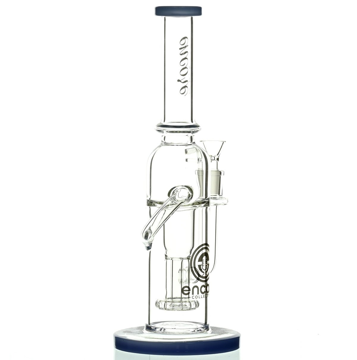ENCORE 12" RECYCLER W/SHOWERHEAD PERC MILKY BLUE - Smoke Spot Smoke Shop