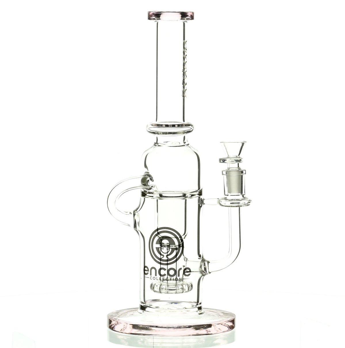 ENCORE 12 inch Pink Recycler with Showerhead Perc - Base and Joint