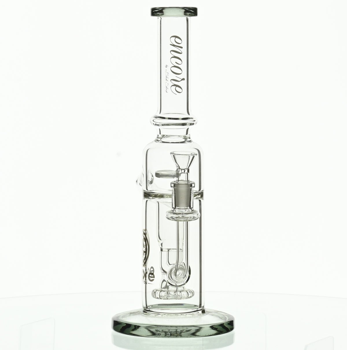 ENCORE 12 inch Recycler Waterpipe with Showerhead Perc by Encore Glass - Smoke Spot