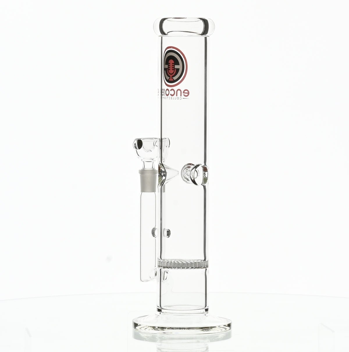 Encore 12 inch straight tube with red logo branding