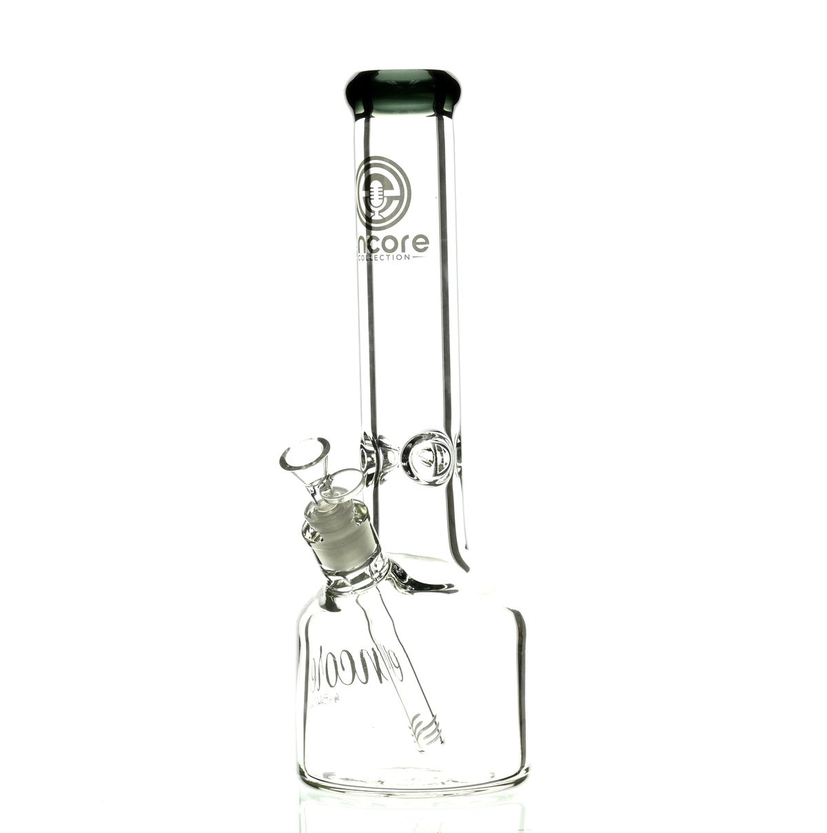 ENCORE 14" BELL BOTTOM BEAKER BLACK - Smoke Spot Smoke Shop