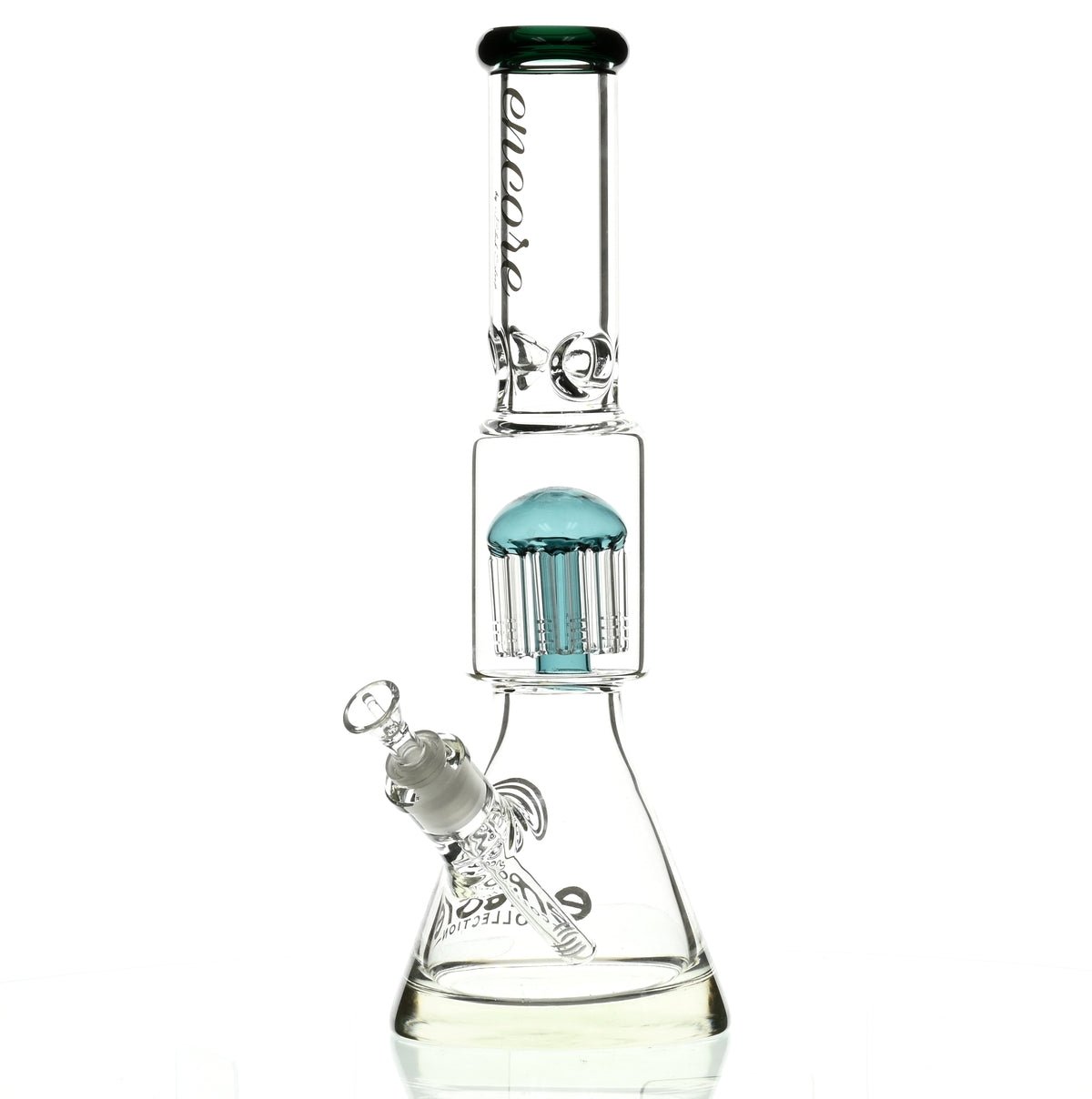 ENCORE 16" BEAKER W/TREE PERC GREEN - Smoke Spot Smoke Shop