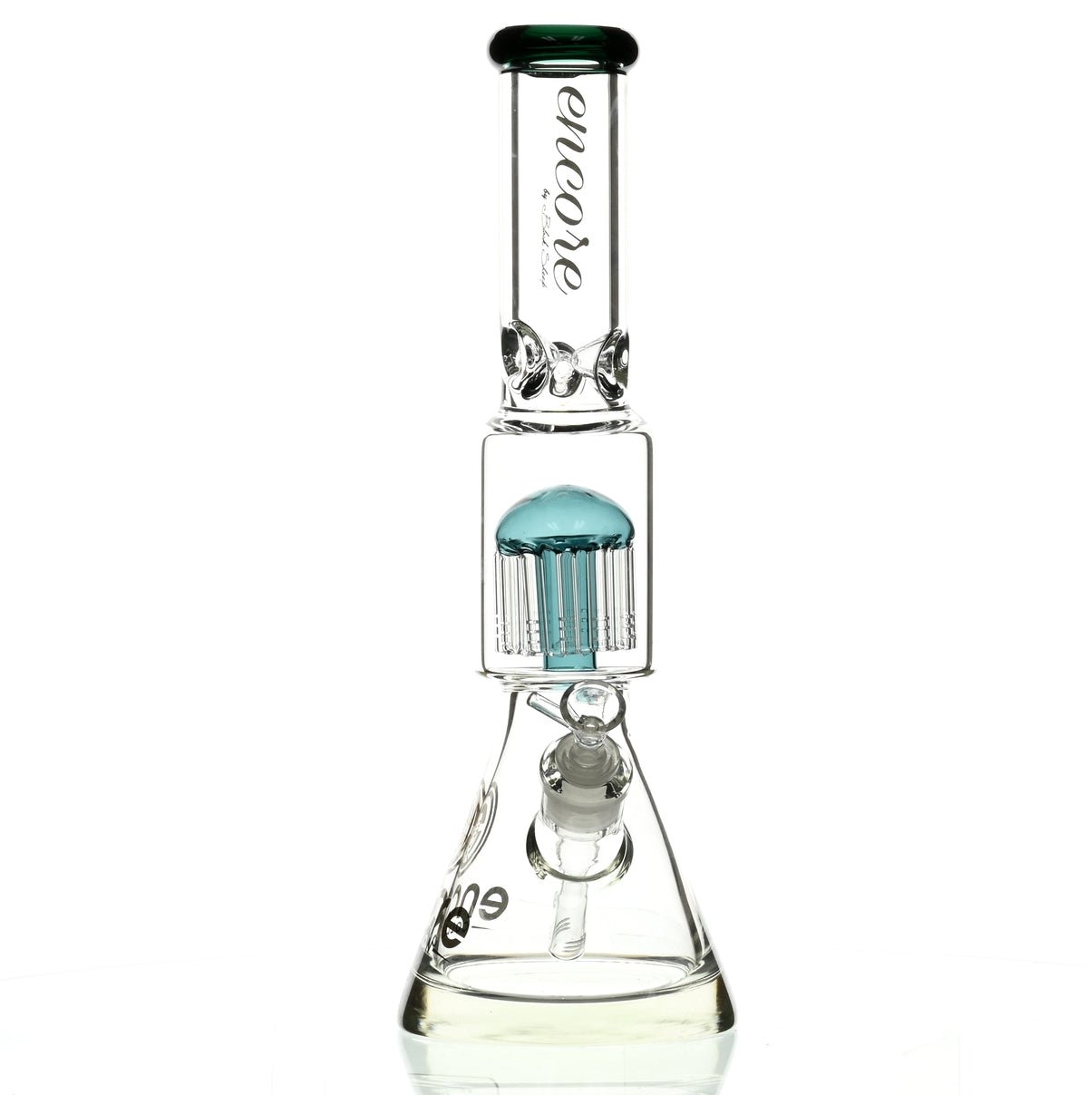 ENCORE 16" BEAKER W/TREE PERC GREEN - Smoke Spot Smoke Shop