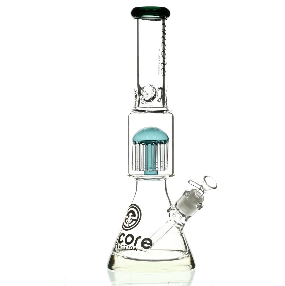 ENCORE 16" BEAKER W/TREE PERC GREEN - Smoke Spot Smoke Shop