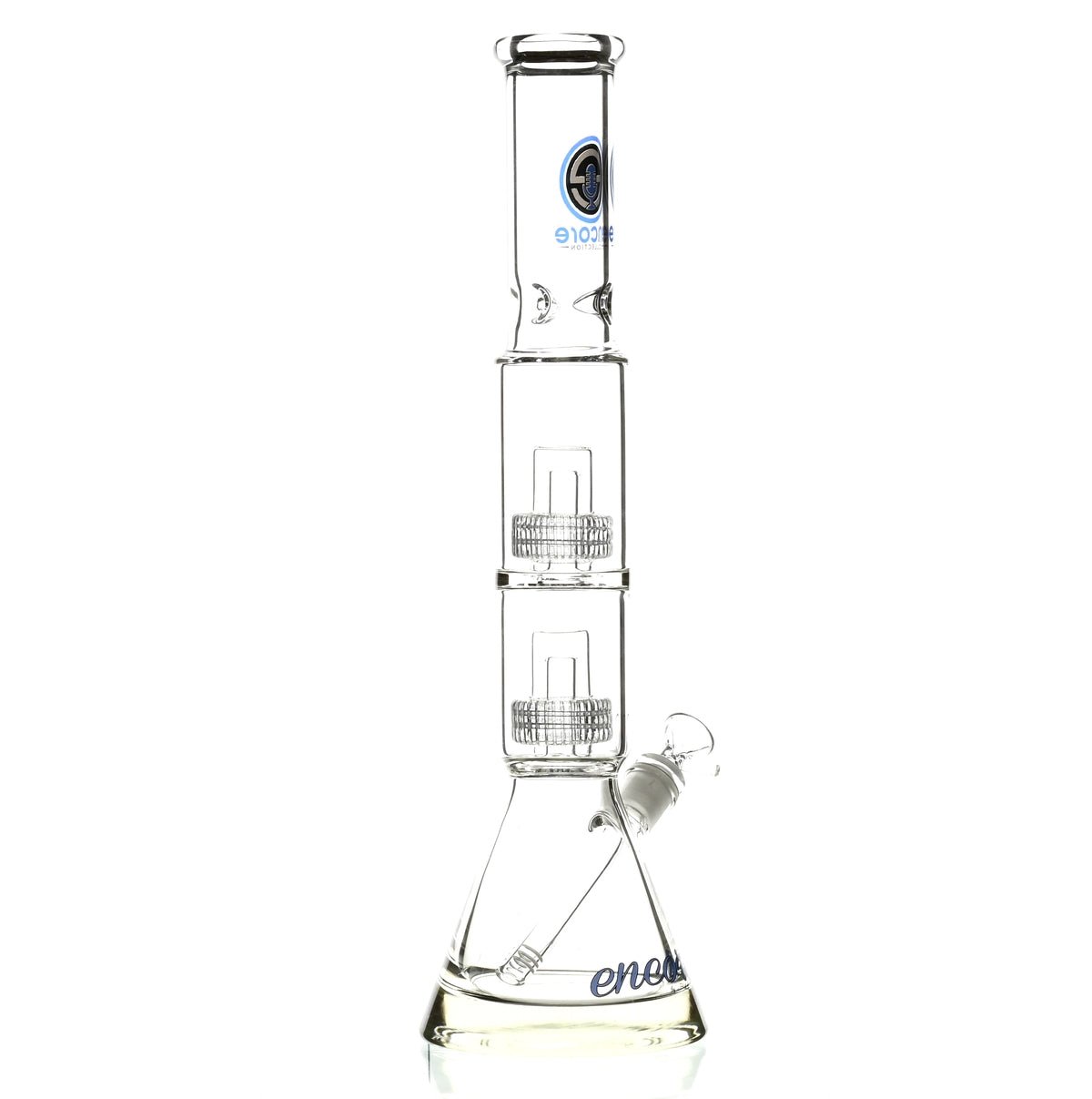 ENCORE 18" DOUBLE STACK MATRIX SHOWERHEAD PERC BLUE - Smoke Spot Smoke Shop