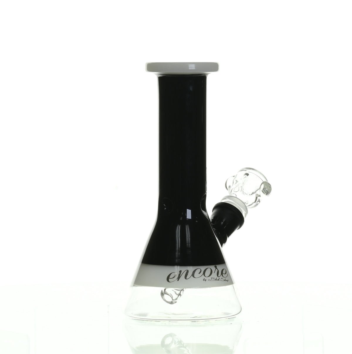 ENCORE 8" FULL COLOR BEAKER BLACK - Smoke Spot Smoke Shop