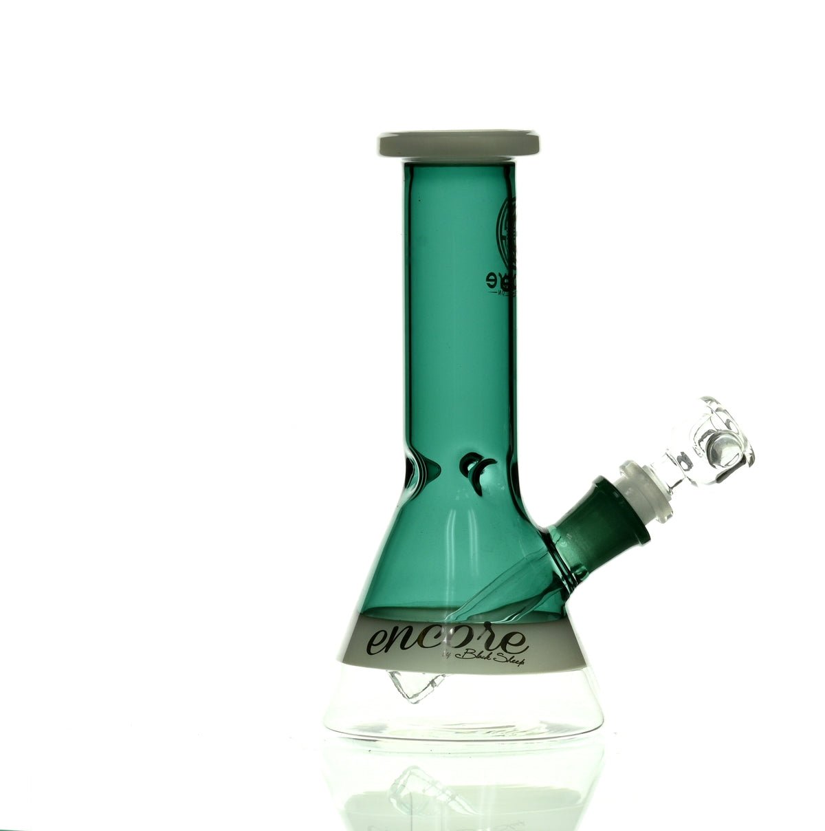 ENCORE 8" FULL COLOR BEAKER DARK GREEN - Smoke Spot Smoke Shop