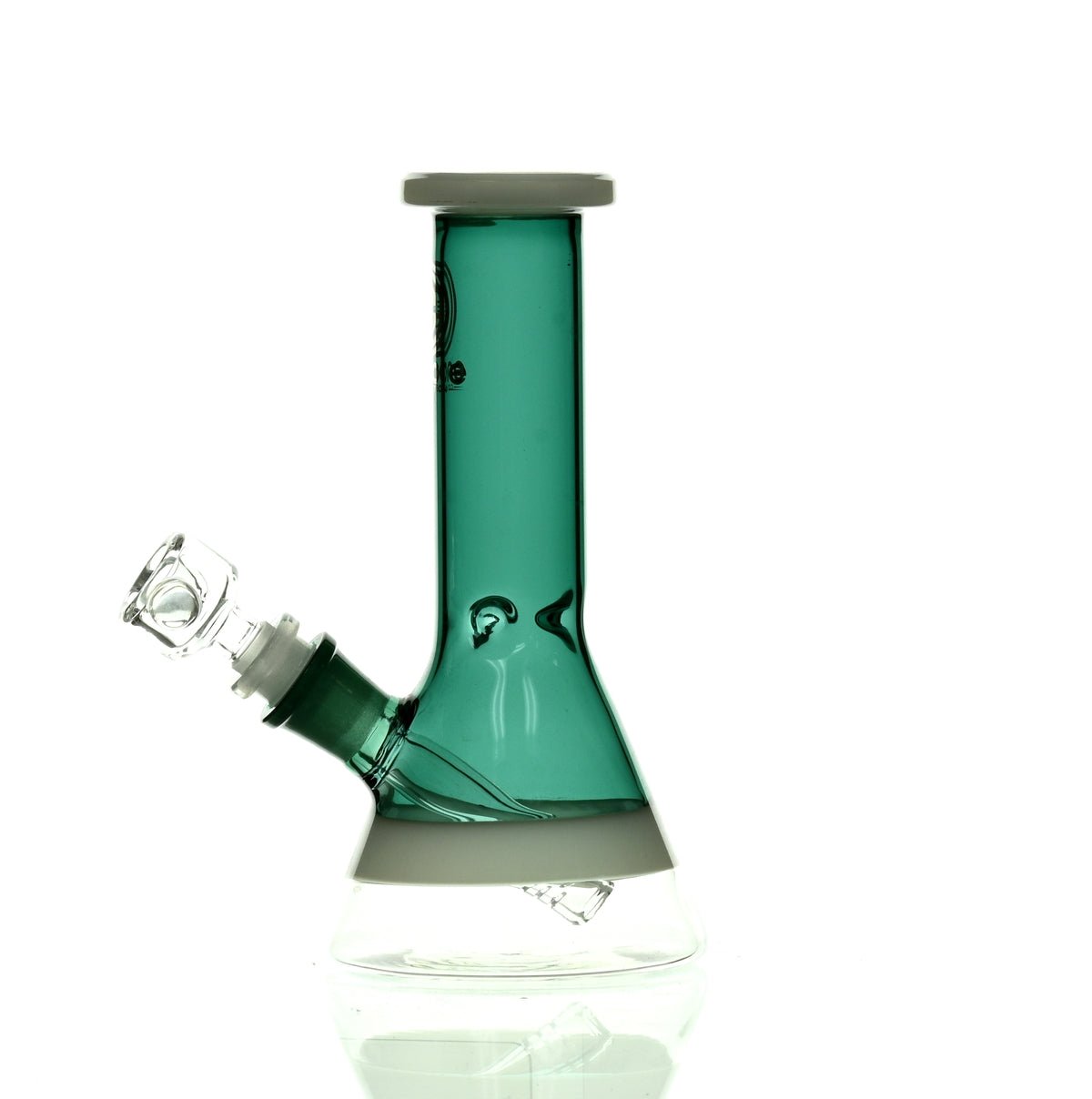 ENCORE 8" FULL COLOR BEAKER DARK GREEN - Smoke Spot Smoke Shop
