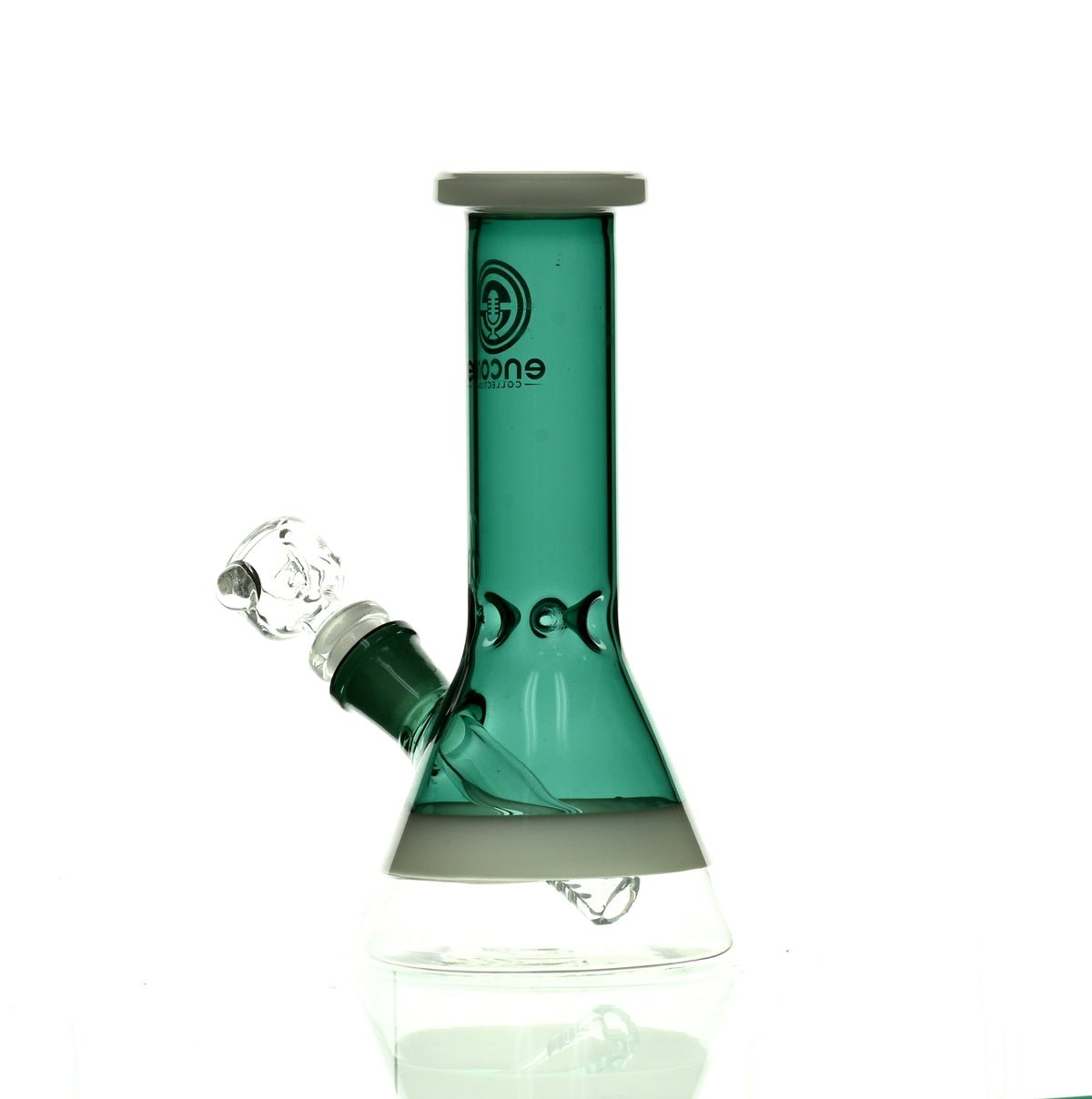 ENCORE 8" FULL COLOR BEAKER DARK GREEN - Smoke Spot Smoke Shop