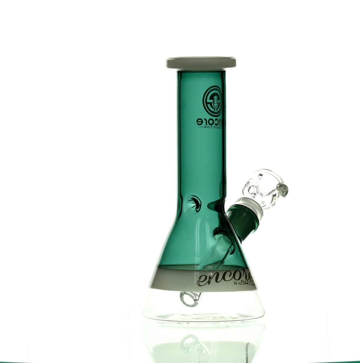 ENCORE 8" FULL COLOR BEAKER DARK GREEN - Smoke Spot Smoke Shop