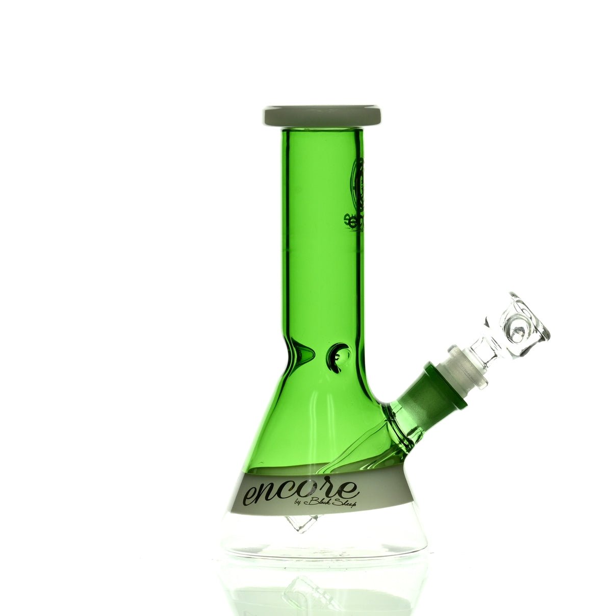 ENCORE 8" FULL COLOR BEAKER GREEN - Smoke Spot Smoke Shop