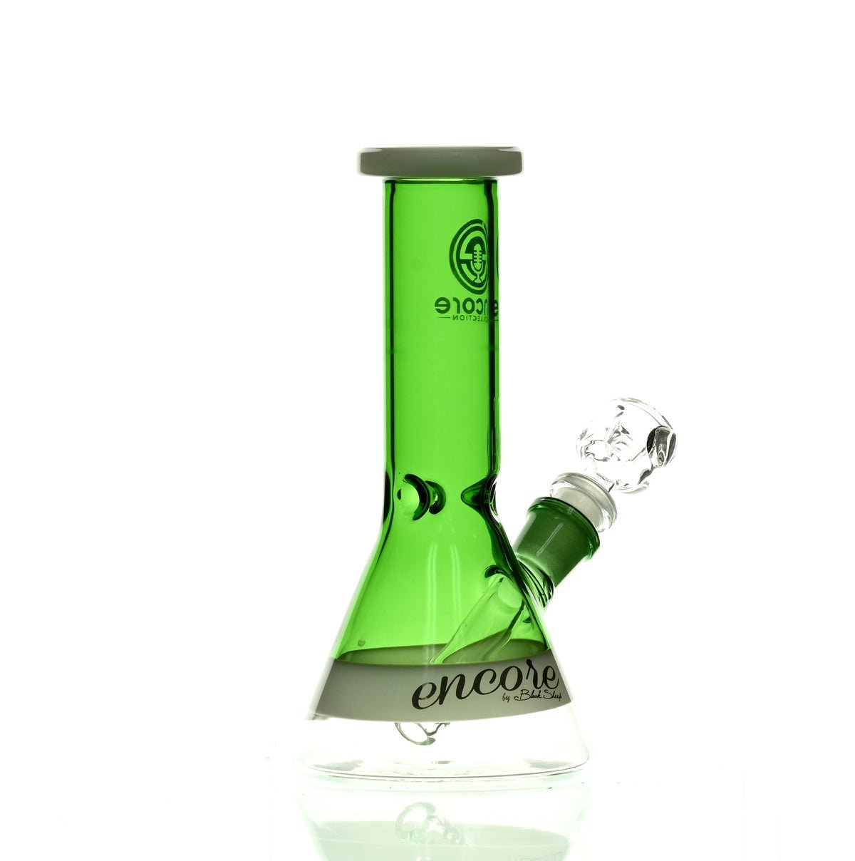ENCORE 8" FULL COLOR BEAKER GREEN - Smoke Spot Smoke Shop
