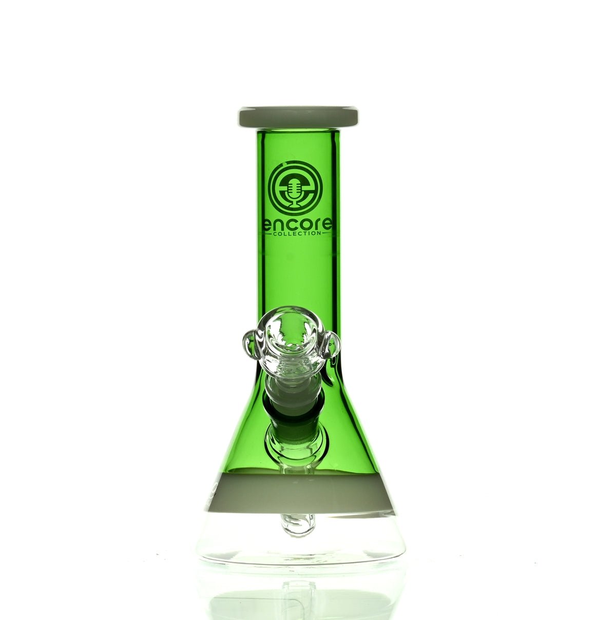 ENCORE 8" FULL COLOR BEAKER GREEN - Smoke Spot Smoke Shop
