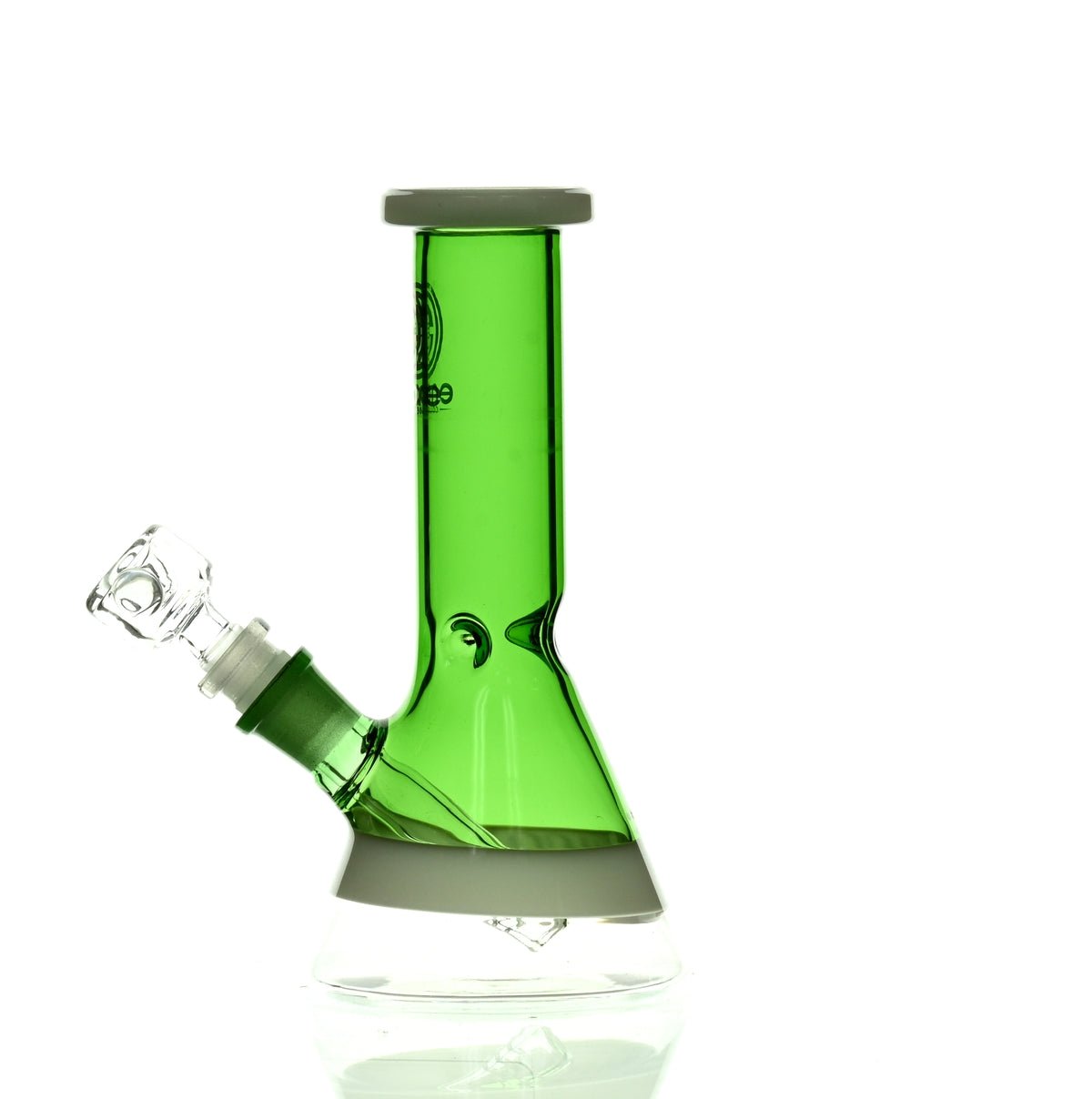 ENCORE 8" FULL COLOR BEAKER GREEN - Smoke Spot Smoke Shop