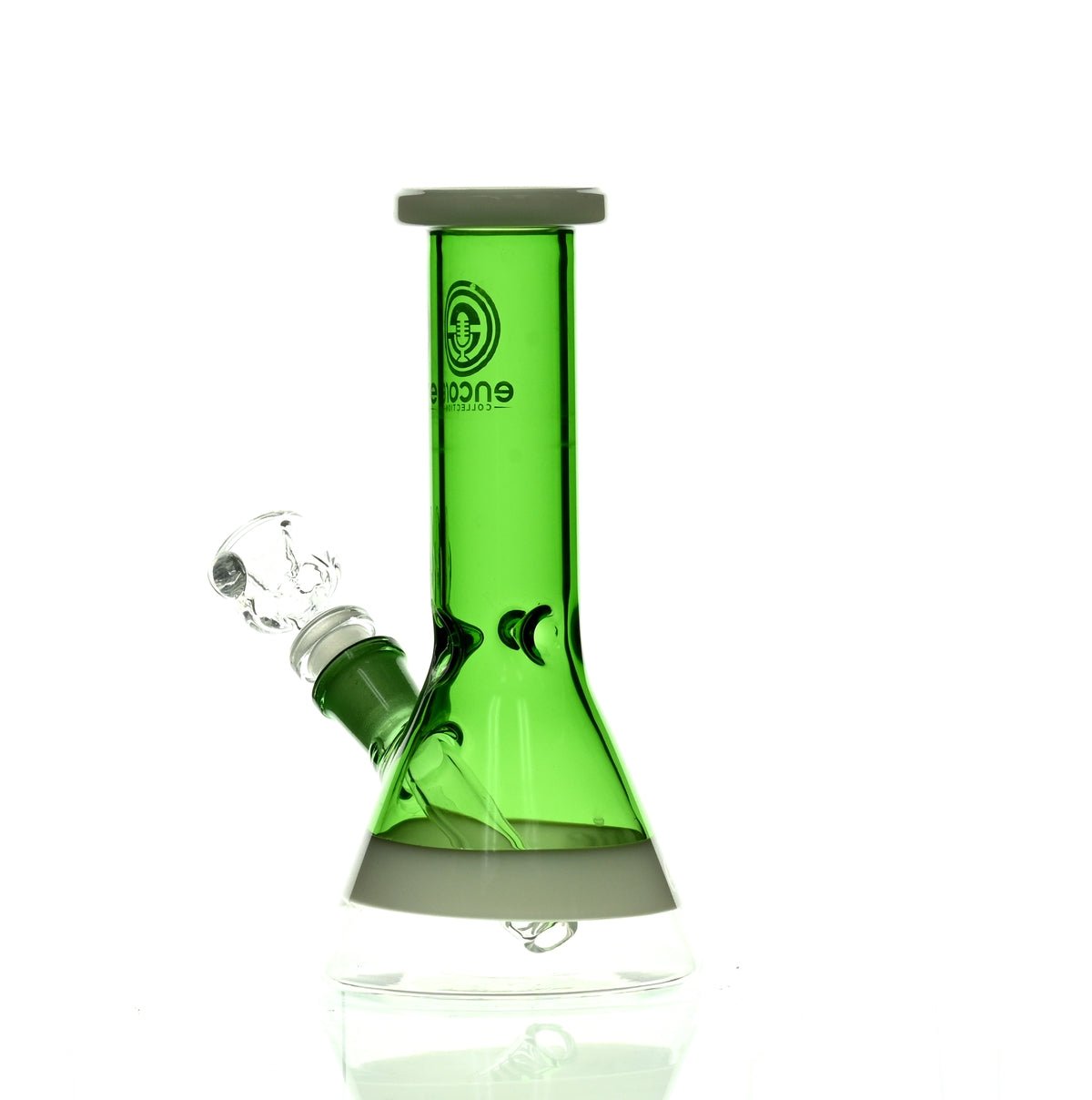 ENCORE 8" FULL COLOR BEAKER GREEN - Smoke Spot Smoke Shop
