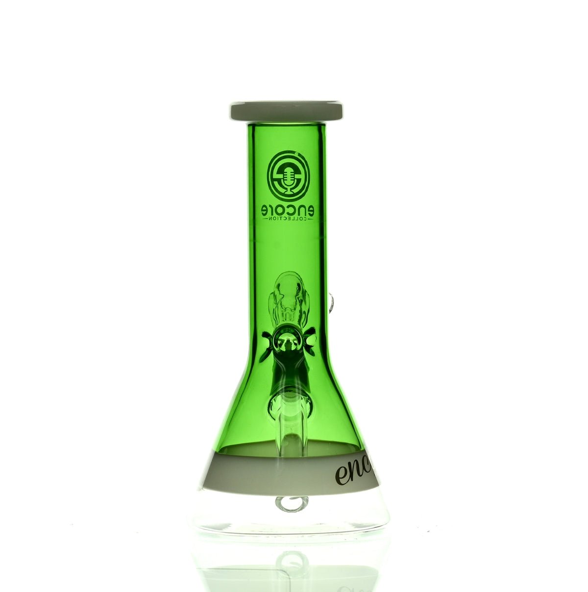 ENCORE 8" FULL COLOR BEAKER GREEN - Smoke Spot Smoke Shop