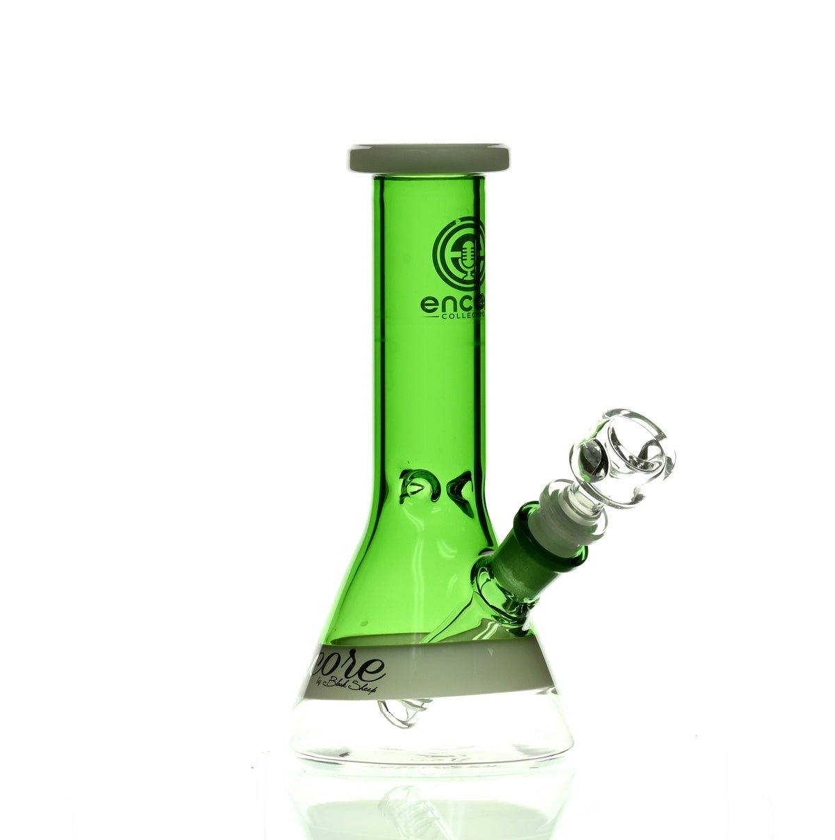 ENCORE 8" FULL COLOR BEAKER GREEN - Smoke Spot Smoke Shop