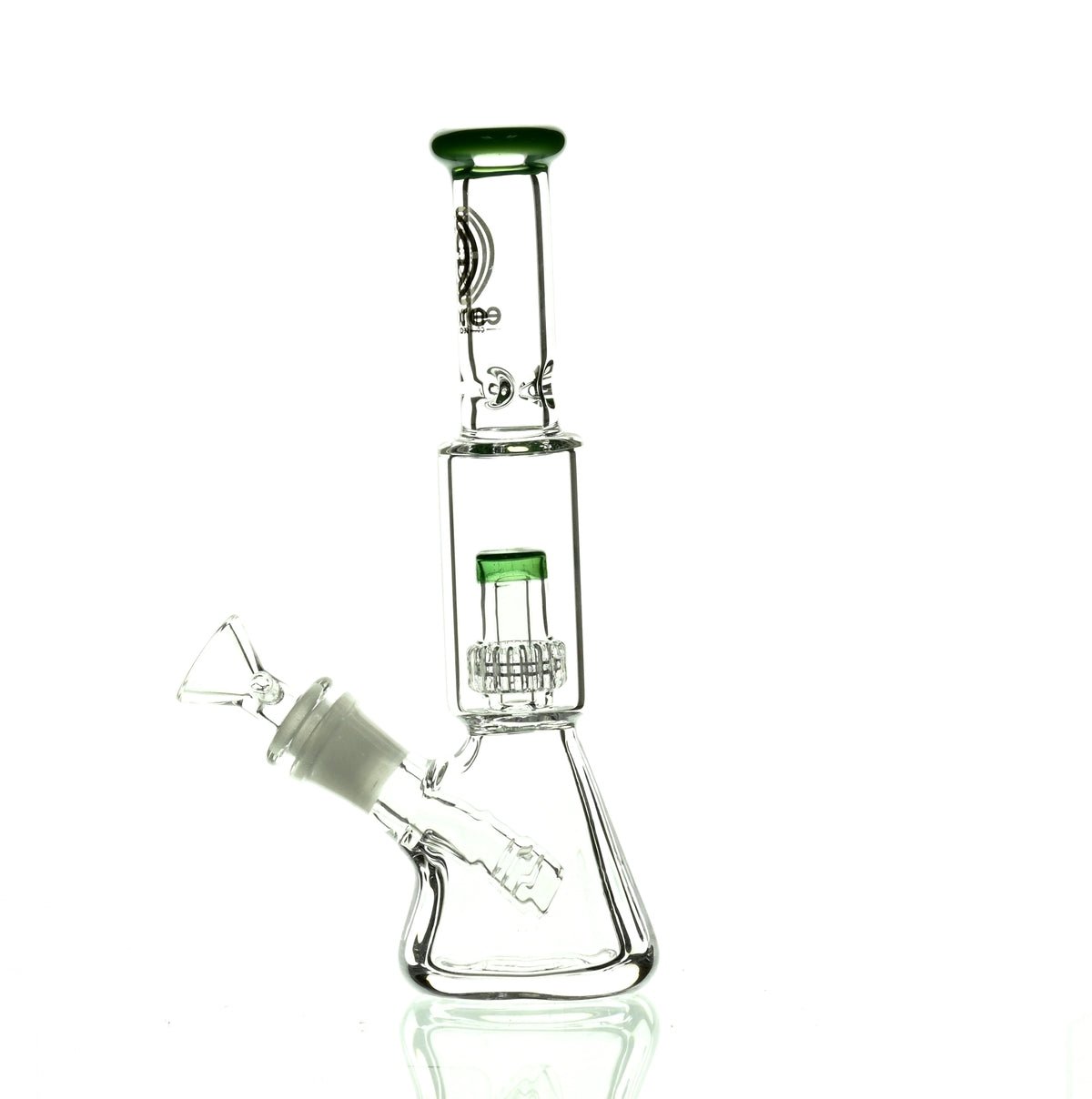 ENCORE 9" BEAKER W/MATRIX SHOWERHEAD JADE - Smoke Spot Smoke Shop