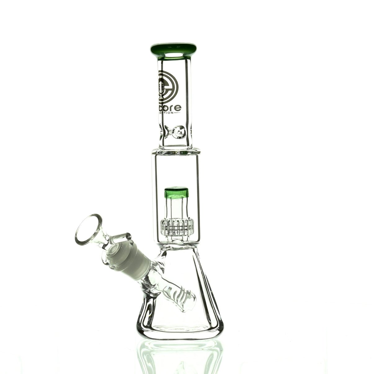 ENCORE 9" BEAKER W/MATRIX SHOWERHEAD JADE - Smoke Spot Smoke Shop