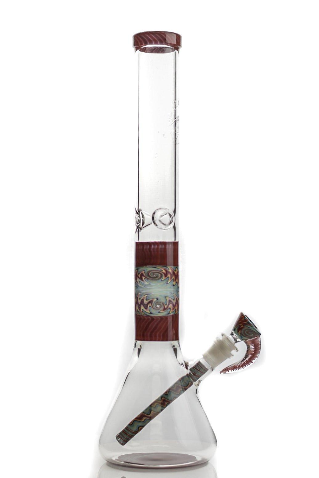 Envy Glass Wig Wag Reversal Beaker 18" Red - Smoke Spot Smoke Shop