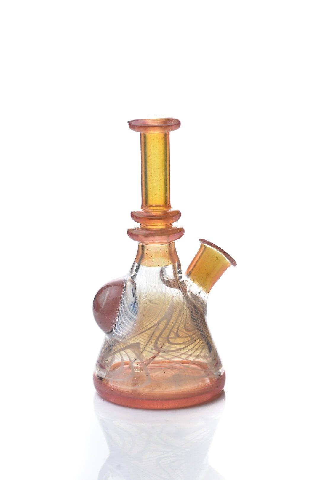 ET Glass Dark Blue Pink Rig - Smoke Spot Smoke Shop