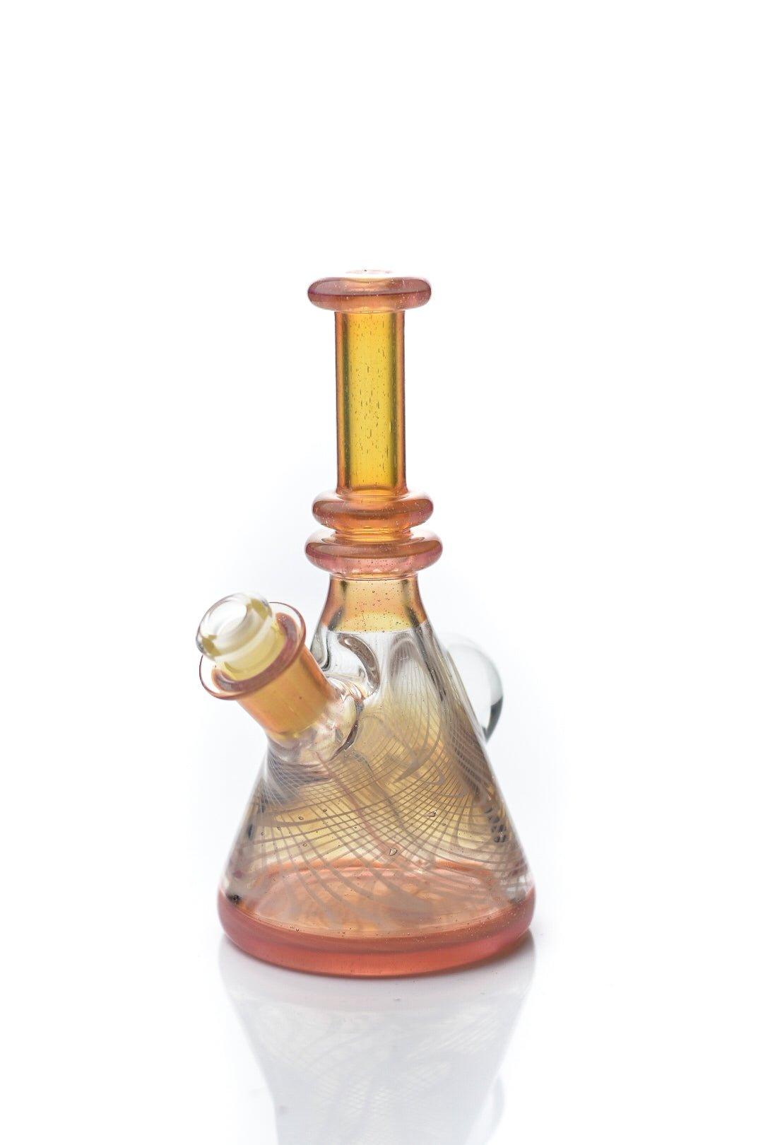 ET Glass Dark Blue Pink Rig - Smoke Spot Smoke Shop