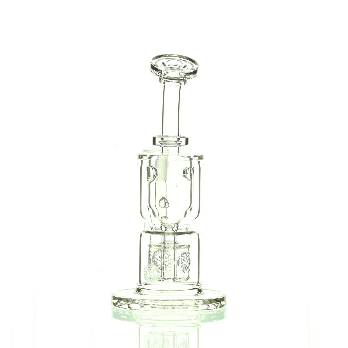FAT BOY GLASS CLEAR 10MM TAURUS RIG 102 - Smoke Spot Smoke Shop