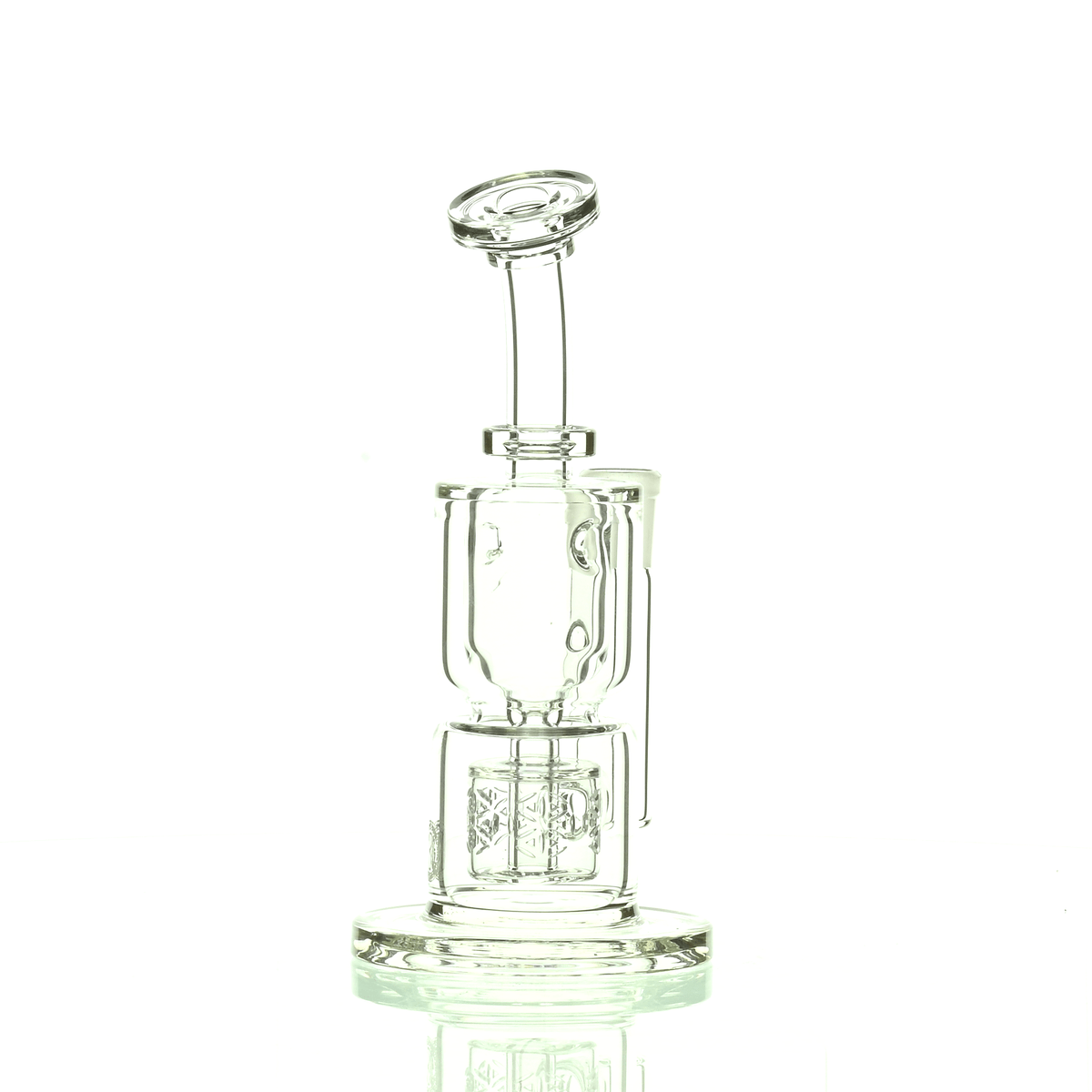 FAT BOY GLASS CLEAR 10MM TAURUS RIG 102 - Smoke Spot Smoke Shop