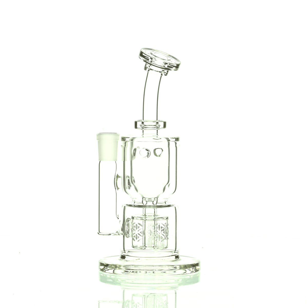 FAT BOY GLASS CLEAR 10MM TAURUS RIG 102 - Smoke Spot Smoke Shop