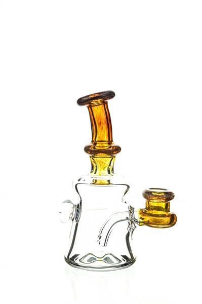 Frit mini rig by waterhouse Glass worked 107 - Smoke Spot Smoke Shop