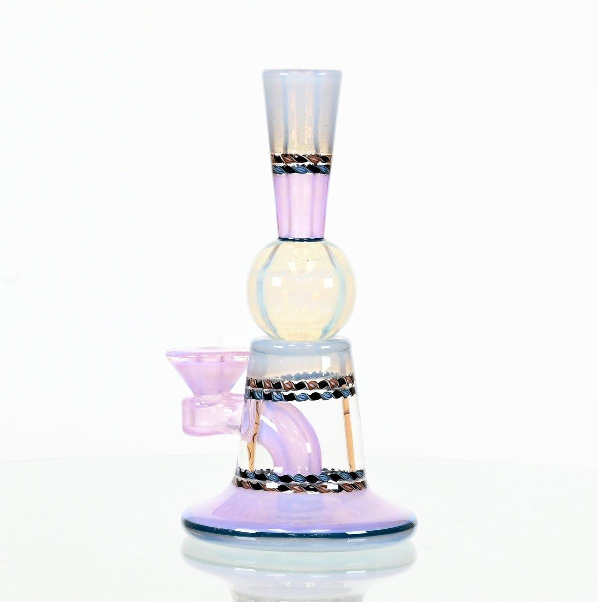 Close-up of 10mm 90-degree joint on Glass Blowing Business Passenger Trim B waterpipe - Smoke Spot Smoke Shop