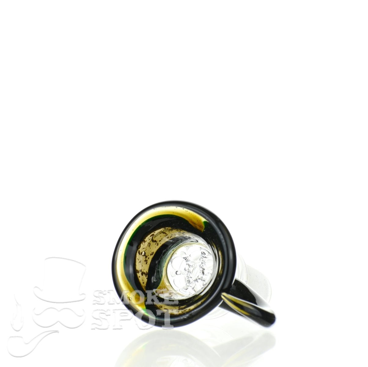 Glass enthuastic bowl 14 mm with a hook #102 - Smoke Spot Smoke Shop