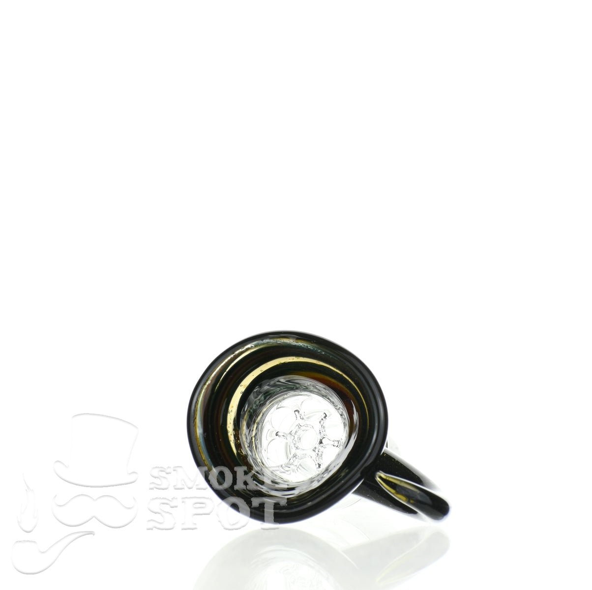 Glass enthuastic bowl 14 mm with a hook #103 - Smoke Spot Smoke Shop