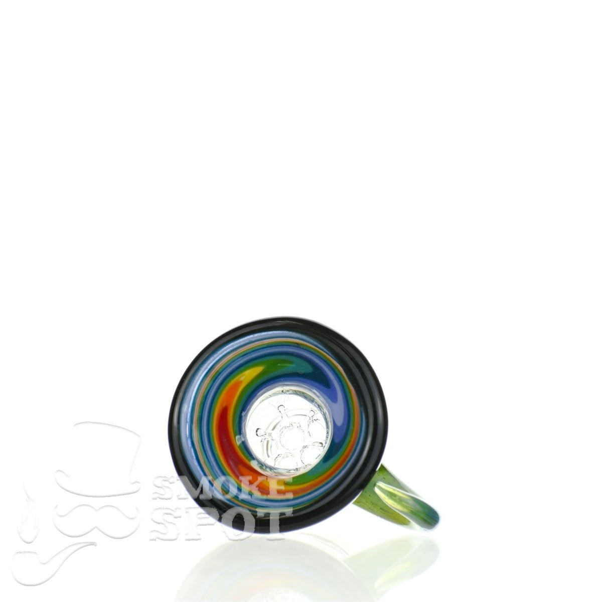 Glass enthuastic bowl 14 mm with a hook #107 - Smoke Spot Smoke Shop