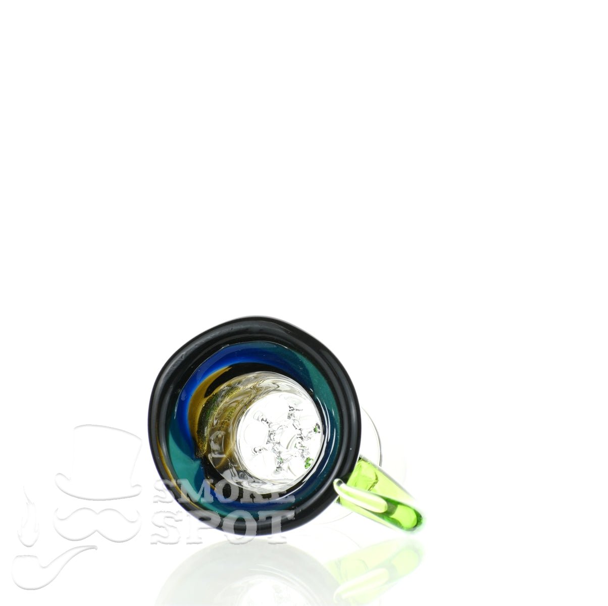 Glass enthuastic bowl 14 mm with a hook #112 - Smoke Spot Smoke Shop