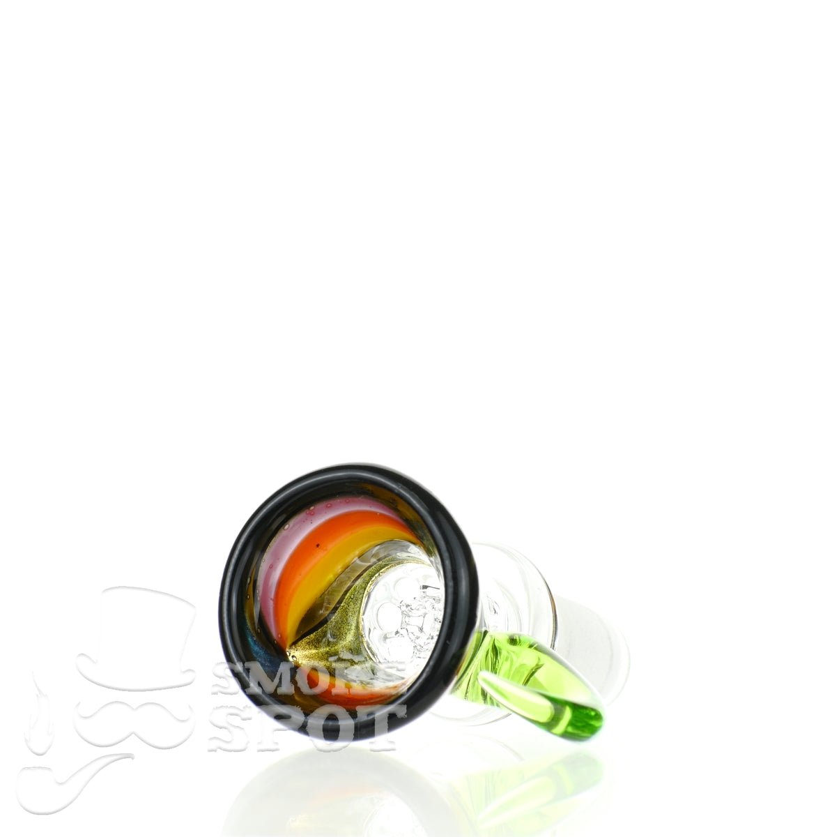 Glass enthuastic bowl 14 mm with a hook #115 - SSSS