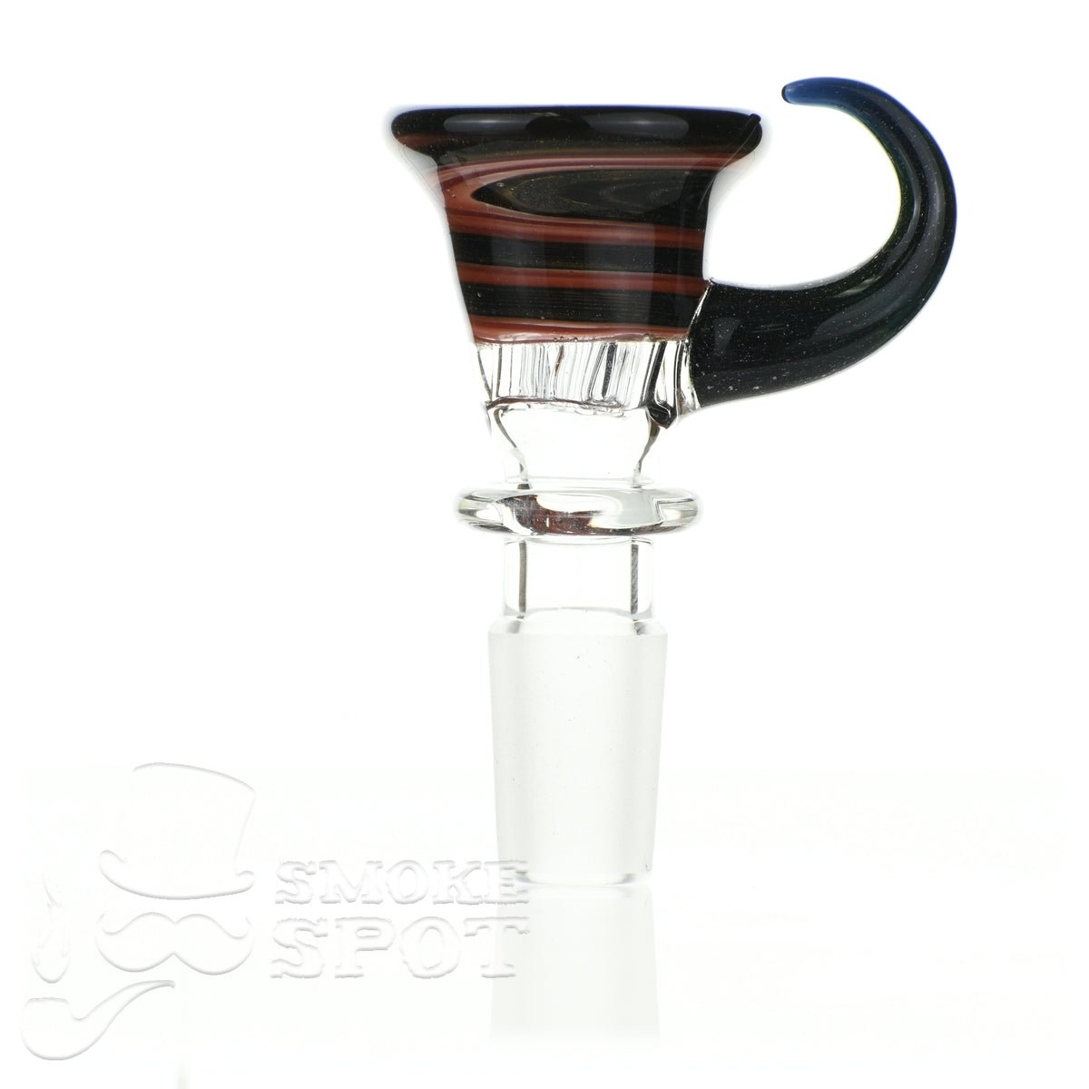 Glass enthuastic bowl 14 mm with a hook #126 - Smoke Spot Smoke Shop