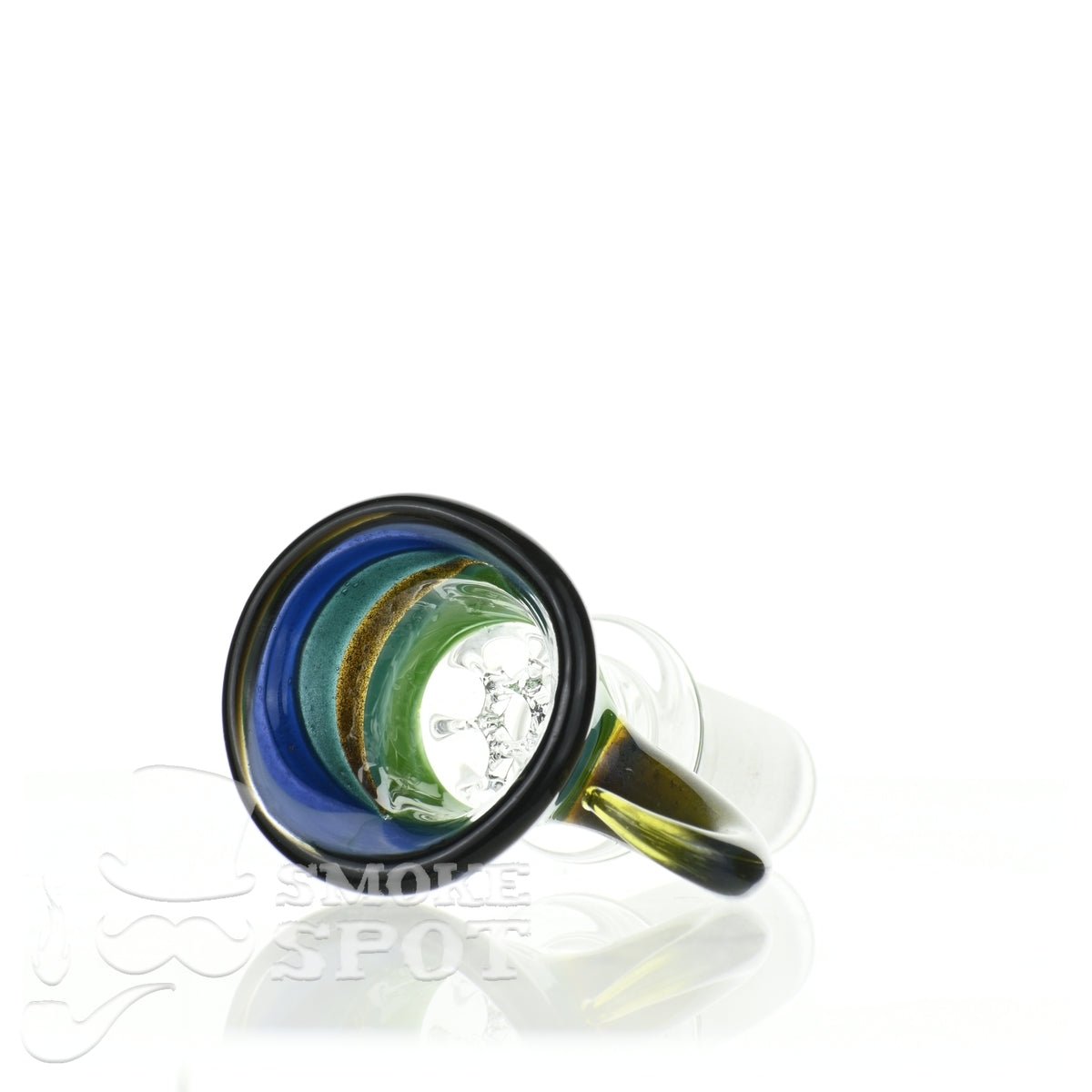 Glass enthuastic bowl 14 mm with a hook #130 - Smoke Spot Smoke Shop