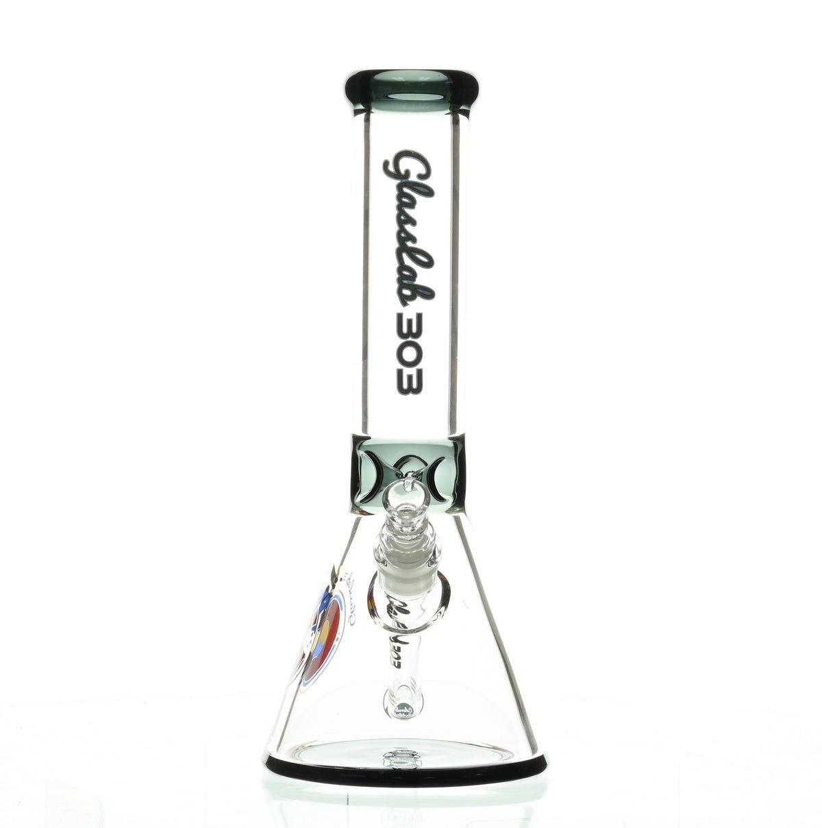 GLASSLAB 303 7MM BEAKER BLACK ACCENT - Smoke Spot Smoke Shop