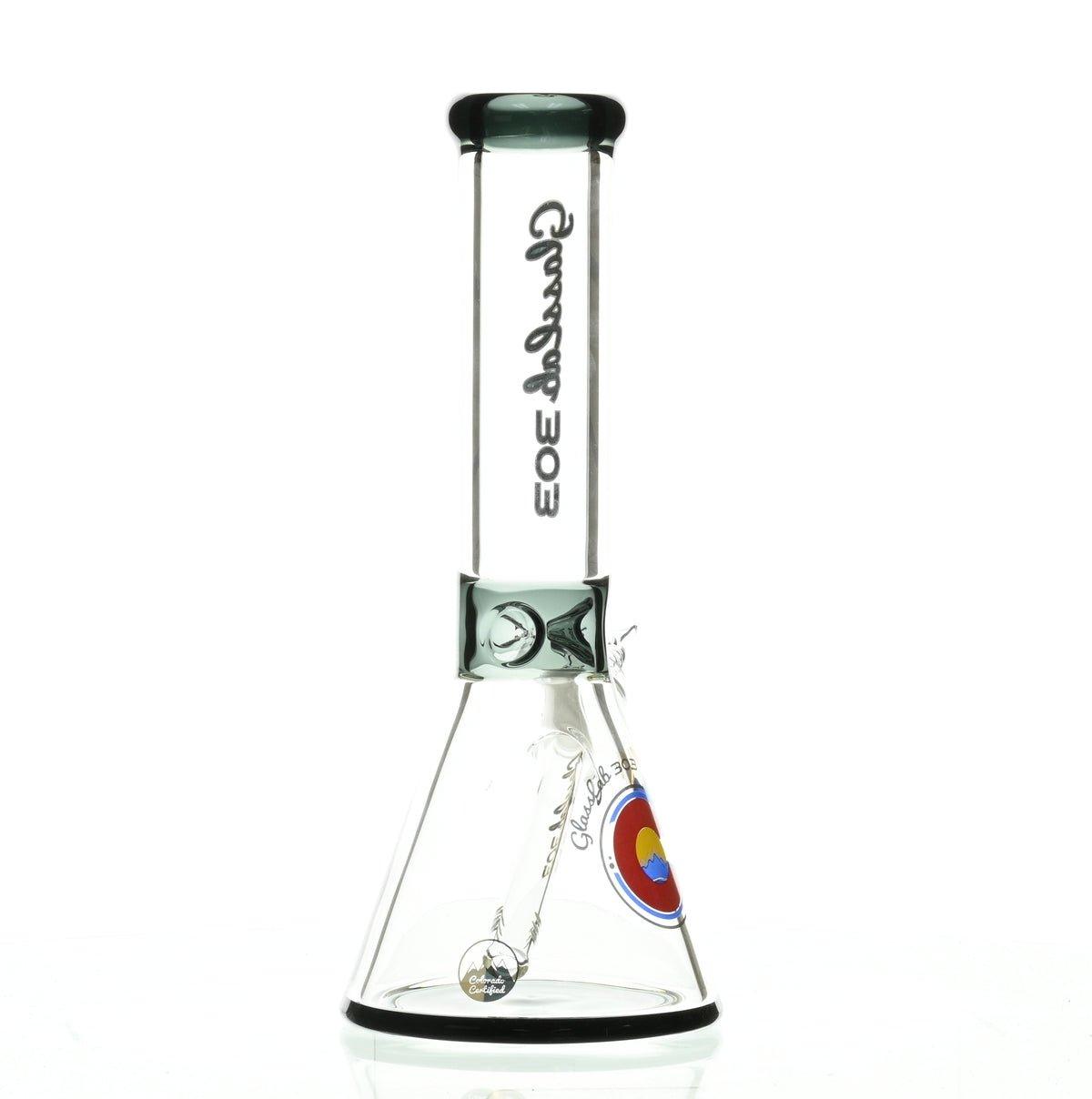 GLASSLAB 303 7MM BEAKER BLACK ACCENT - Smoke Spot Smoke Shop